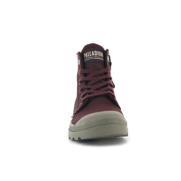 Dámské Boty Palladium Pampa Hi Zip SL Vínové | CZ NZB-78R